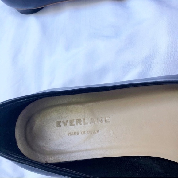 EVERLANE | THE 90s ITALIAN LEATHER SQUARE TOE FLATS LOAFERS SIZE 8.5 - Picture 6 of 10
